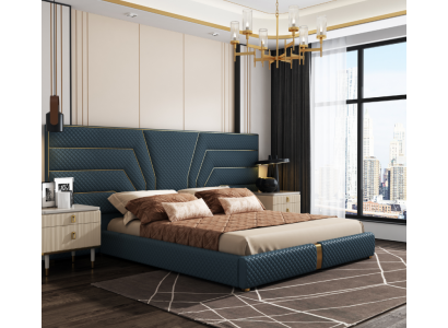 Camera da letto di lusso letto matrimoniale design mobili cornice del letto hotel