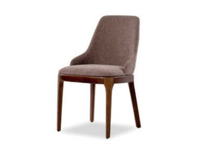 Lusso sedia da pranzo moderna in legno con tessuto sedia con schienale in legno massiccio