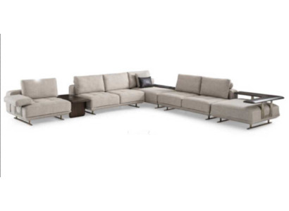 Sistema abitativo a elle Divano angolare Design Divano Set di rivestimenti Angolo Nuovo