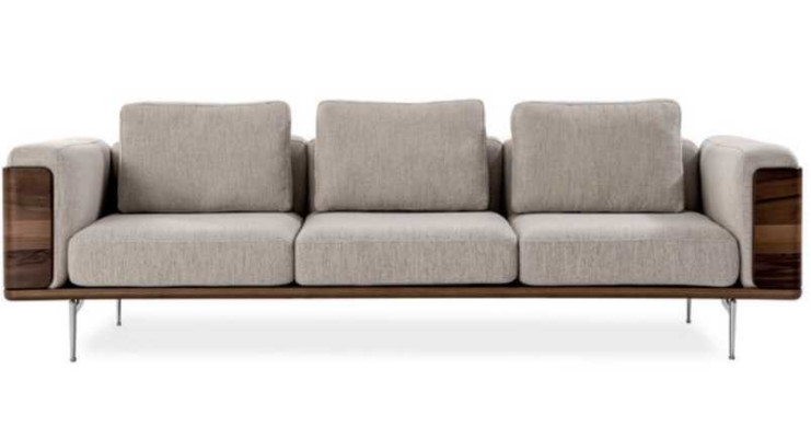 Set da soggiorno di lusso con design moderno 2x divani con poltrona set di divani