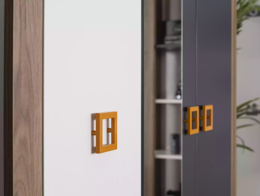 Armadio per bambini Armadio Mobili per bambini Camera da letto in legno Grigio