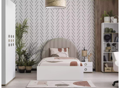 Struttura letto Lettino per bambini Mobili per bambini Camera da letto per bambini Letto Legno Bianco Moderno