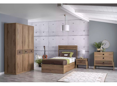 Letto con contenitore Struttura del letto Lettino per bambini Letto per ragazzi Marrone Legno Di lusso