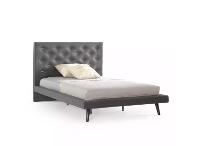 Sala giochi per bambini Set camera da letto Giovanile comodino Letto Legno Grigio 100 cm 2 pezzi