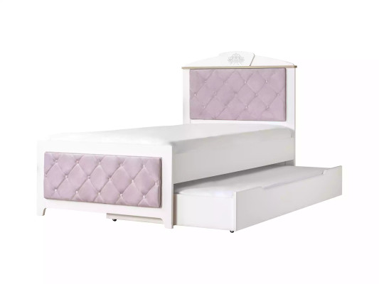 Camera dei bambini Completa Set di mobili per bambini Chesterfield Letto in legno Rosa 8 pezzi.