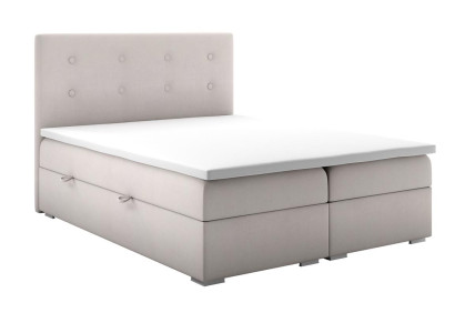 Camera da letto Letto di lusso Letto matrimoniale Stile moderno Letto imbottito Tessuto di design Mobili