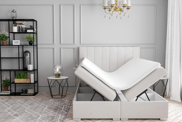 Letto di lusso Divano letto Camera da letto Letto a molle imbottito Design Letto matrimoniale Nuovo