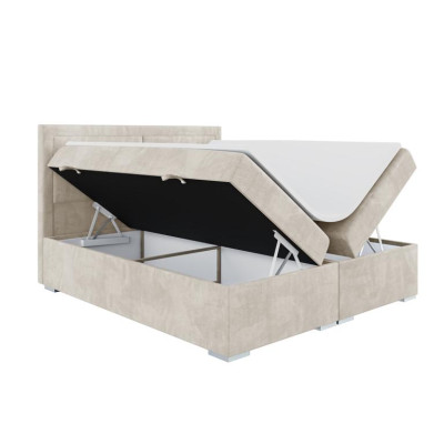 Camera da letto di lusso Letto matrimoniale Letto imbottito Design moderno Mobili Letto a molle a scatola