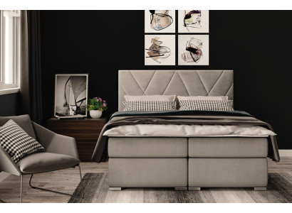 Lusso Camera da letto Letto Rivestimento Tessuto Design Letto Matrimoniale Mobili Letto Boxspring