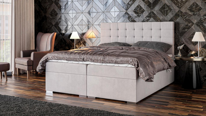 Letto Mobili Design Moderno Letto Matrimoniale di Lusso Camera da Letto Tessuto Letto Boxspring