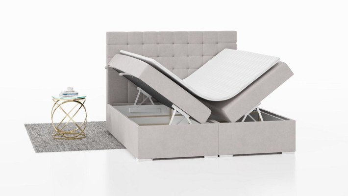 Letto Mobili Design Moderno Letto Matrimoniale di Lusso Camera da Letto Tessuto Letto Boxspring