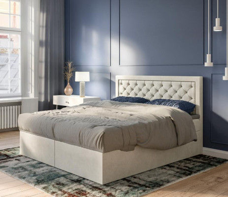 Camera da letto Letto Mobili di lusso Stile Moderno Letto a molle matrimoniale Design