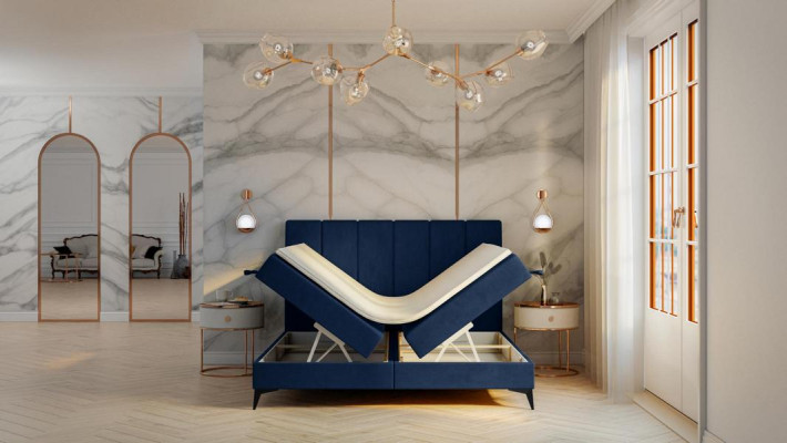 Letti moderni camera da letto Designer matrimoniale Letto a molle imbottito