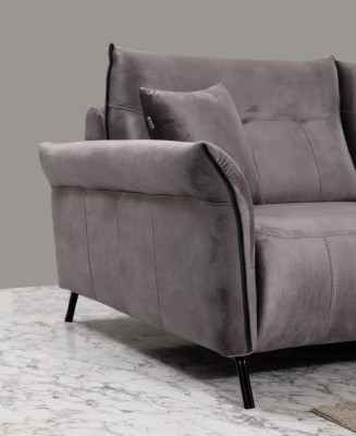 Divano Divano Soggiorno Tre Posti Divano Imbottito Design di Lusso Mobili Moderni Tessuto