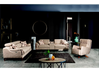 Set da soggiorno 3 pezzi Lussuoso salotto Divano a tre posti Divano moderno Mobili