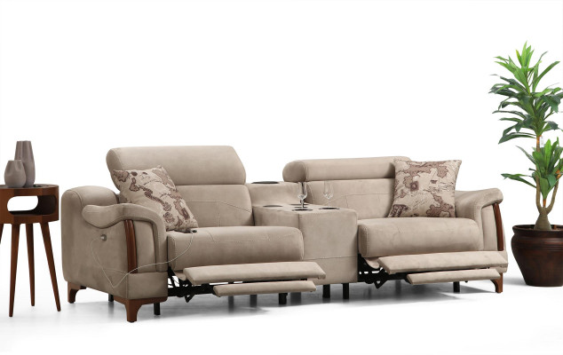 Divano moderno design nuovo lusso tessuto imbottito per il soggiorno.