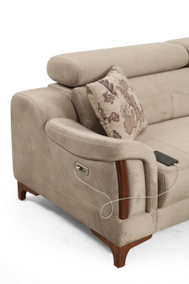 Divano moderno design nuovo lusso tessuto imbottito per il soggiorno.