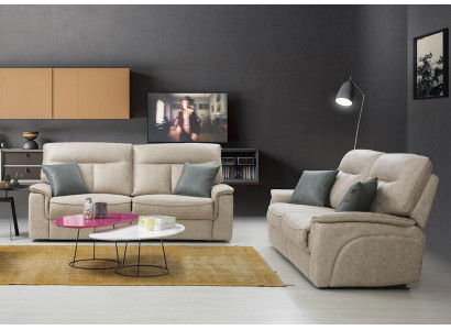 Set completo di 2 divani a tre posti, set di divani moderni per il soggiorno.