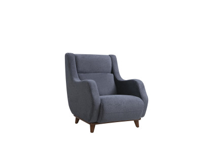 Grigio Poltrona Moderna Sedile Soggiorno Arredamento Tessile Design