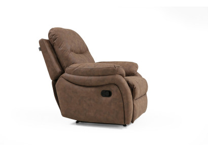 Poltrona da soggiorno relax lusso design moderno mobili imbottiti tessuto