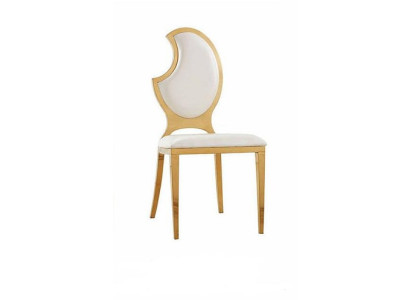 Sedia imbottita design nuova Sedie moderne Sala da pranzo di lusso Poltrona in acciaio inox