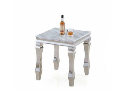 Tavolo d'appoggio in acciaio inox Tavoli di lusso per il soggiorno Mobili da soggiorno.