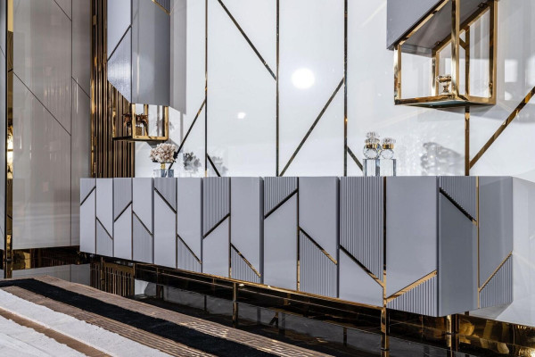 Set supporto TV poltrona tavolino tavolino da salotto tavolino da salotto in 4 pezzi grigio nuovo