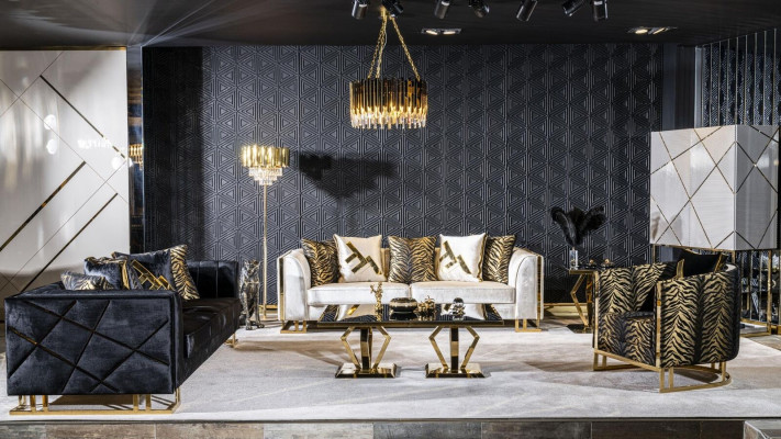 Set di divani da soggiorno 3+1 tavolino tavolino ausiliario armadio soggiorno 4 pezzi