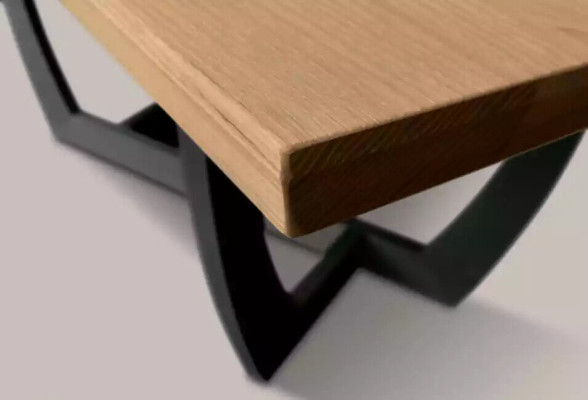 Tavolo da pranzo in legno da 180 cm, tavolo da cucina, nuovi tavoli da pranzo marroni, tavolo moderno.