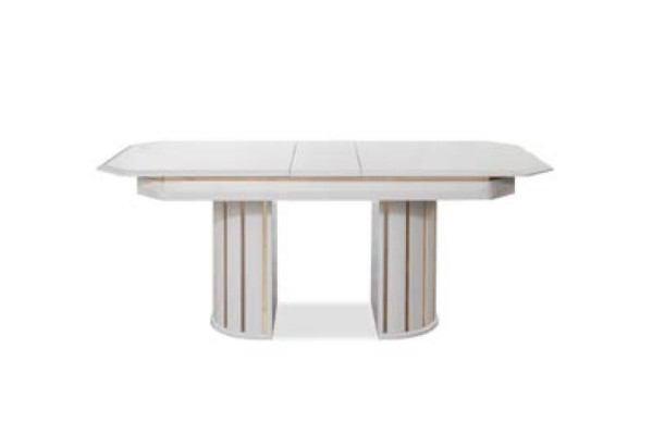 Sedia di lusso di colore bianco universale per sala da pranzo moderna.