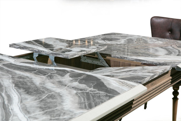 Tavolo da pranzo in legno 180x100 sala da pranzo marrone Tavoli Tavoli Mobili Nuovo