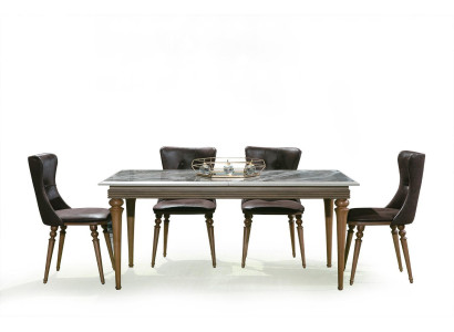 Set completo tavolo da pranzo 4 sedie Set sala da pranzo Legno Tavolo Tavoli 4 pezzi