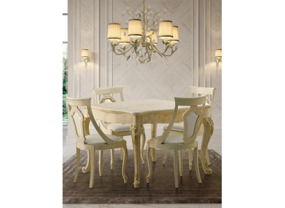 Sedie da sala da pranzo in legno, sedia di lusso beige con schienale, mobili per il soggiorno beige nuovi