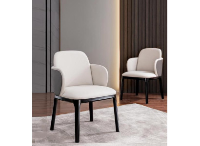 Sedie da pranzo Soggiorno di lusso elegante sedia con gambe in legno nuove.   Italian translation: Sedie da pranzo eleganti per un lussuoso soggiorno con gambe in legno nuove.