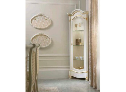 Vetrina d'angolo classica Vetrina angolare vetrina in vetro legno Mobile vetrina in vetro Cabinet vetrina