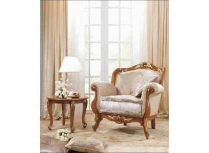 Poltrona in tessuto 1 posto Divano Imbottiti Divani Design di lusso Classico Barocco Rococò