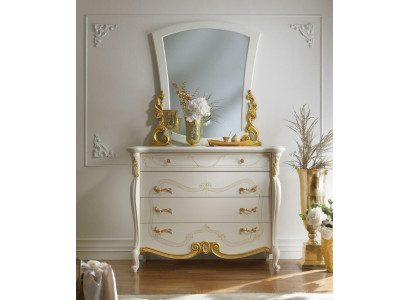 Stile elegante mobile camera da letto armadio cassettiera classico credenza con specchio