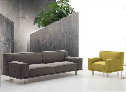 Soggiorno 3+1 posti in tessuto Relax Set Design Divani Imbottiti Alfitalia.