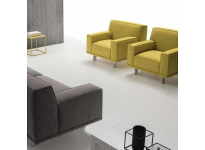 Soggiorno 3+1 posti in tessuto Relax Set Design Divani Imbottiti Alfitalia.