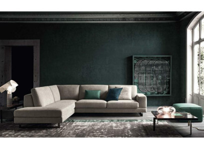 Sofà angolare italiano Divano Divano Divani Set di mobili in stoffa alfitalia