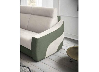 Divano design a 2 posti in tessuto, divano letto, divano a due posti, mobili italiani nuovi.