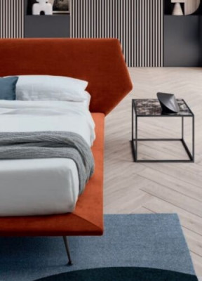 Letto matrimoniale Design Imbottito Camera da letto 200x200cm Moderno Letto in Legno Italia