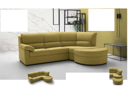 Mobili italiani tessile Giallo Moderno di lusso Angolo Divano a L-Forma Elegante Moderno alfitalia