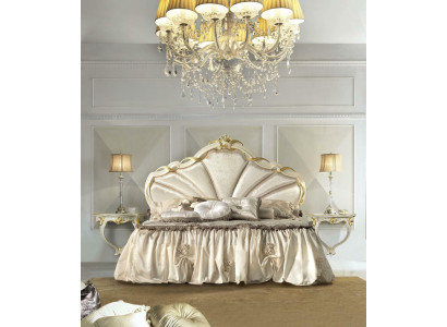 Set da letto 3 pezzi design con letto 2 comodini Classico lusso Mobili da letto