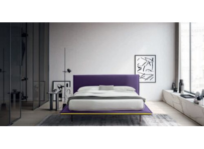 Design Letto 140x200cm Imbottito Letti di lusso Camera matrimoniale Hotel in legno Nuovo