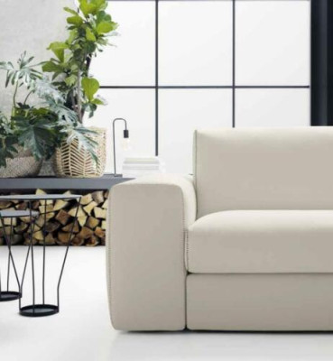 Divani imbottiti per soggiorno Sofà in tessuto legno lusso alfitalia Design divano 3 posti