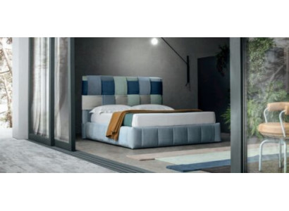 Letto di lusso moderno imbottito in tessuto di alta qualità Letto matrimoniale in camera da letto in stile italiano.