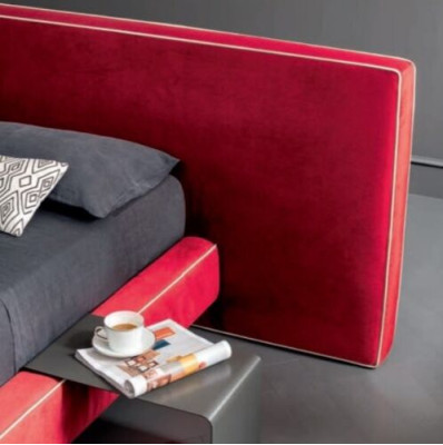 Design di lusso Letti matrimoniali in tessuto per hotel Di lusso Nuovo letto camera da letto di lusso Mobili italiani