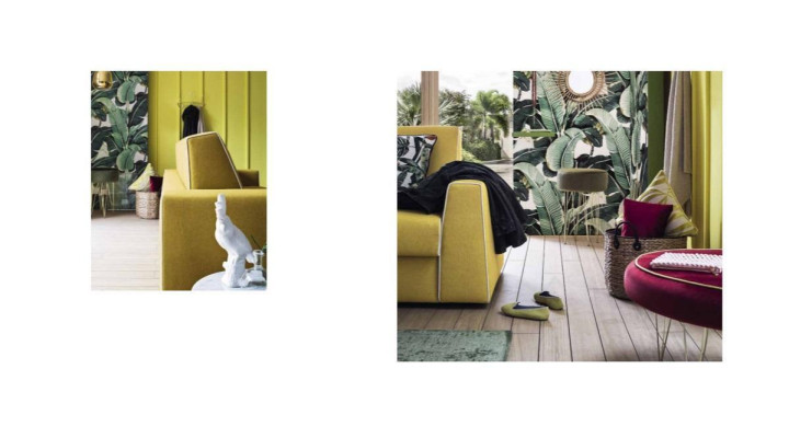 Design Soggiorno Giallo Divano 3 Posti Alfitalia Tessuto Divano Divani Imbottiti Sofà