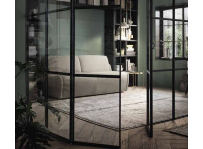 Soggiorno Relax Mobili Italiani Seduta Design Divano Lounge Velluto Sofa a 2 posti